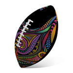 Colorful Rooster Print Rugby Ball