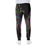 Colorful Rooster Print Scuba Joggers