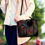 Colorful Rooster Print Shoulder Strap Bible Bag