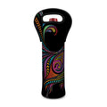 Colorful Rooster Print Single Neoprene Wine Tote