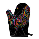 Colorful Rooster Print Single Oven Mitt