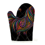 Colorful Rooster Print Single Oven Mitt