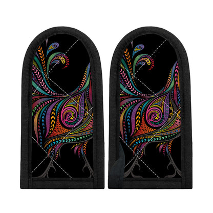 Colorful Rooster Print Skillet Handle Cover