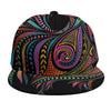 Colorful Rooster Print Snapback Cap