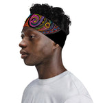 Colorful Rooster Print Sports Headband