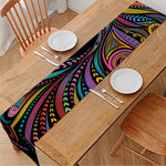 Colorful Rooster Print Table Runner