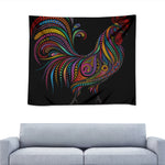 Colorful Rooster Print Tapestry