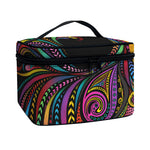 Colorful Rooster Print Travel Makeup Bag