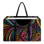 Colorful Rooster Print Utility Tote Bag