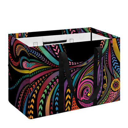 Colorful Rooster Print Utility Tote Bag