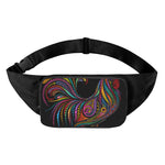 Colorful Rooster Print Waist Bag