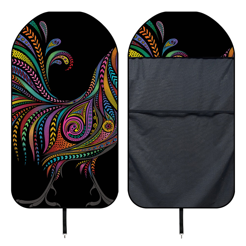 Colorful Rooster Print Waterproof Car Seat Cover
