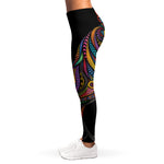 Colorful Rooster Print Women's Leggings