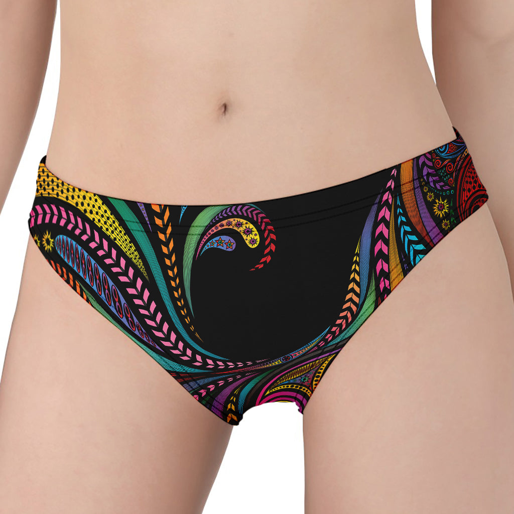 Colorful Rooster Print Women's Panties