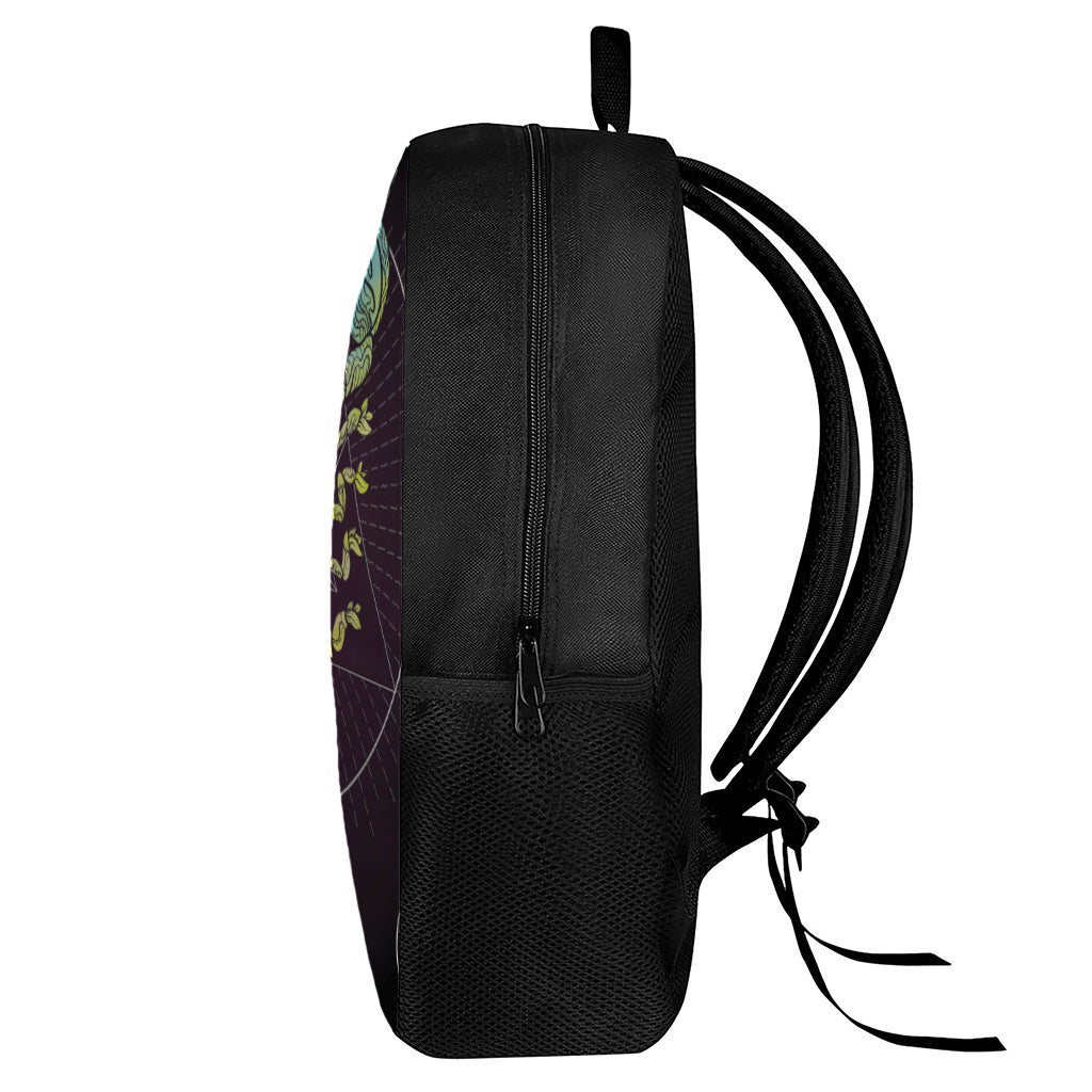 Colorful Scorpio Sign Print 17 Inch Backpack