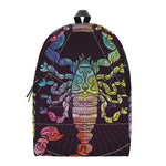 Colorful Scorpio Sign Print Backpack