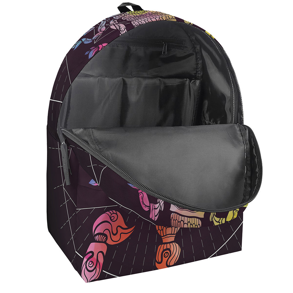Colorful Scorpio Sign Print Backpack