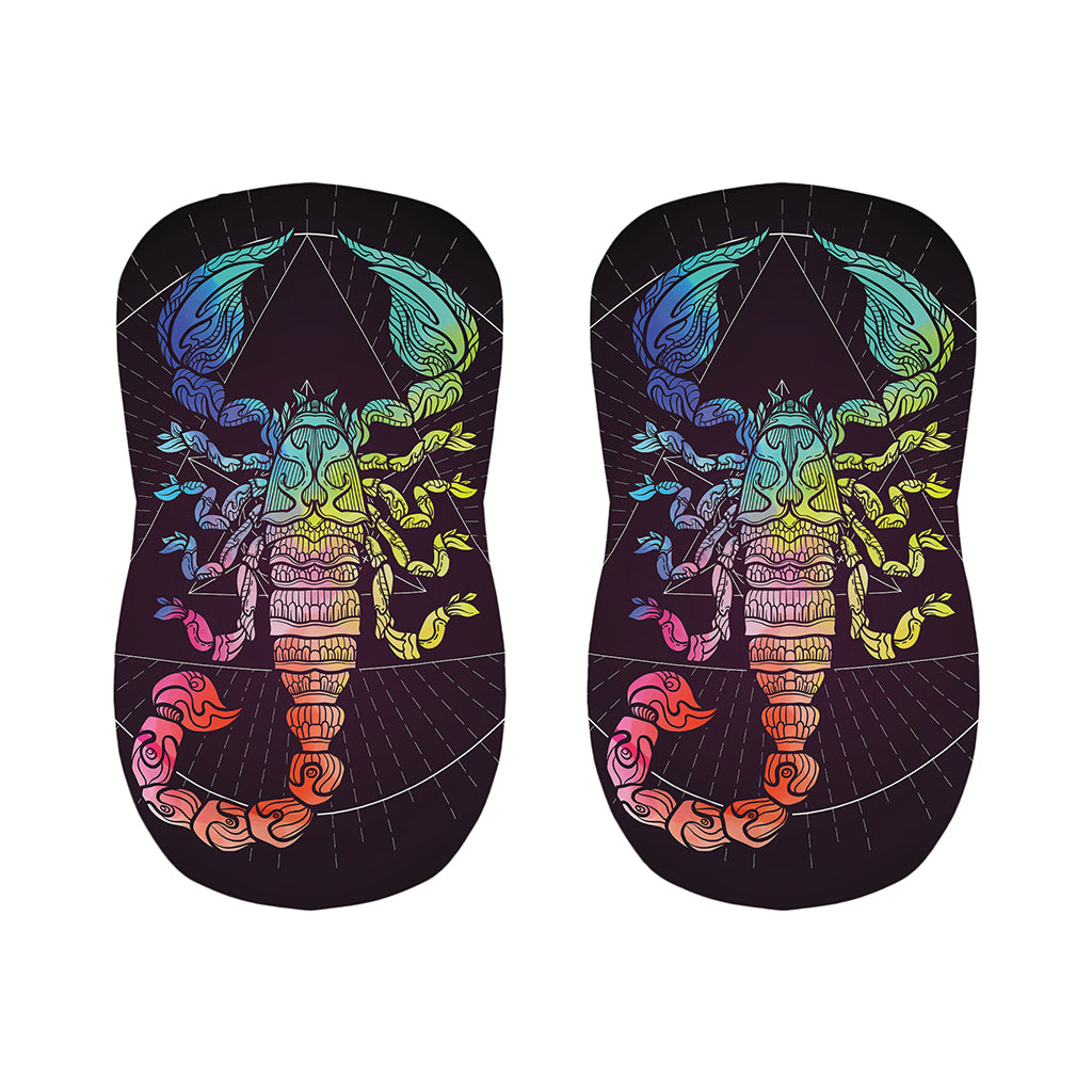 Colorful Scorpio Sign Print Bar Stool Covers