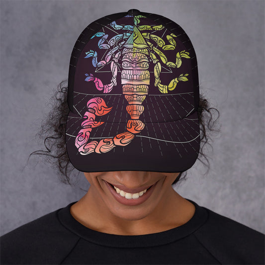 Colorful Scorpio Sign Print Baseball Cap