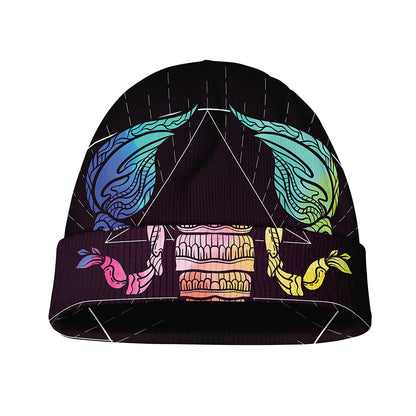 Colorful Scorpio Sign Print Beanie