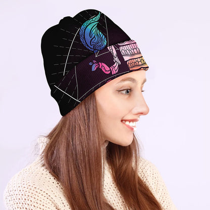 Colorful Scorpio Sign Print Beanie