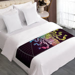 Colorful Scorpio Sign Print Bed Runner