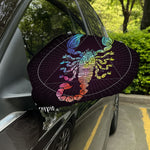 Colorful Scorpio Sign Print Car Side Mirror Covers