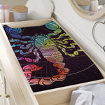 Colorful Scorpio Sign Print Changing Pad Cover