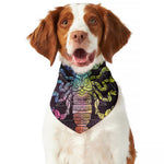 Colorful Scorpio Sign Print Dog Bandana