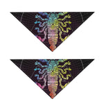Colorful Scorpio Sign Print Dog Bandana