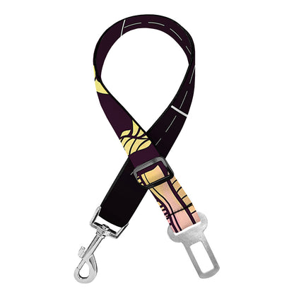 Colorful Scorpio Sign Print Dog Seat Belt