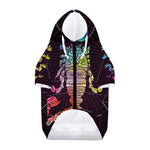 Colorful Scorpio Sign Print Dog Zip Up Hoodie