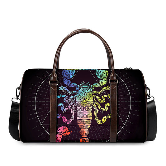 Colorful Scorpio Sign Print Duffle Bag