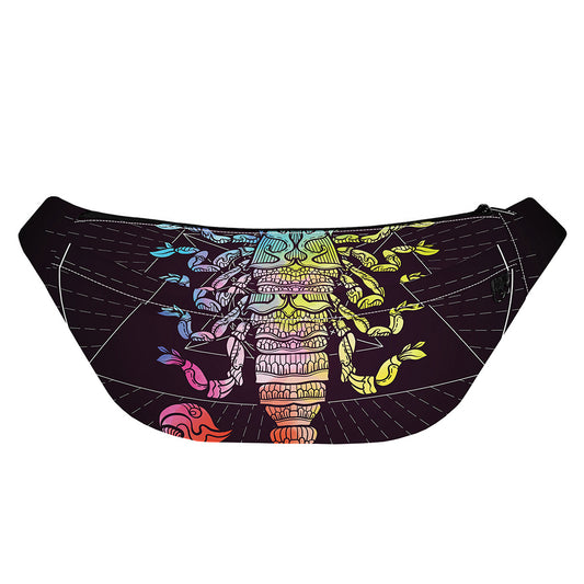 Colorful Scorpio Sign Print Fanny Pack