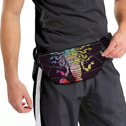 Colorful Scorpio Sign Print Fanny Pack