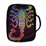 Colorful Scorpio Sign Print Front Pocket Bible Bag