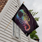 Colorful Scorpio Sign Print House Flag
