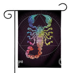 Colorful Scorpio Sign Print House Flag