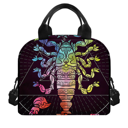 Colorful Scorpio Sign Print Insulated Lunch Bag