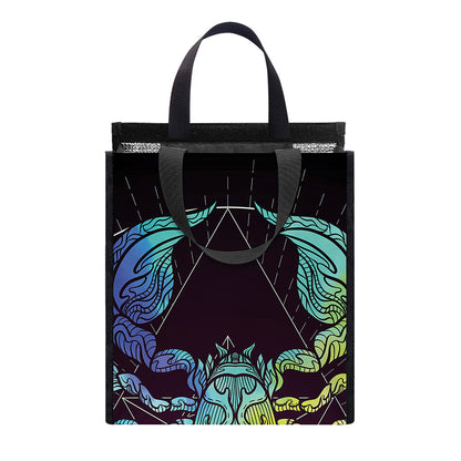 Colorful Scorpio Sign Print Insulated Lunch Tote