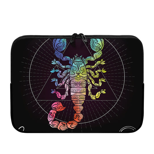 Colorful Scorpio Sign Print Laptop Sleeve