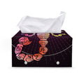 Colorful Scorpio Sign Print Leather Tissue Box Cover