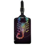 Colorful Scorpio Sign Print Luggage Tag