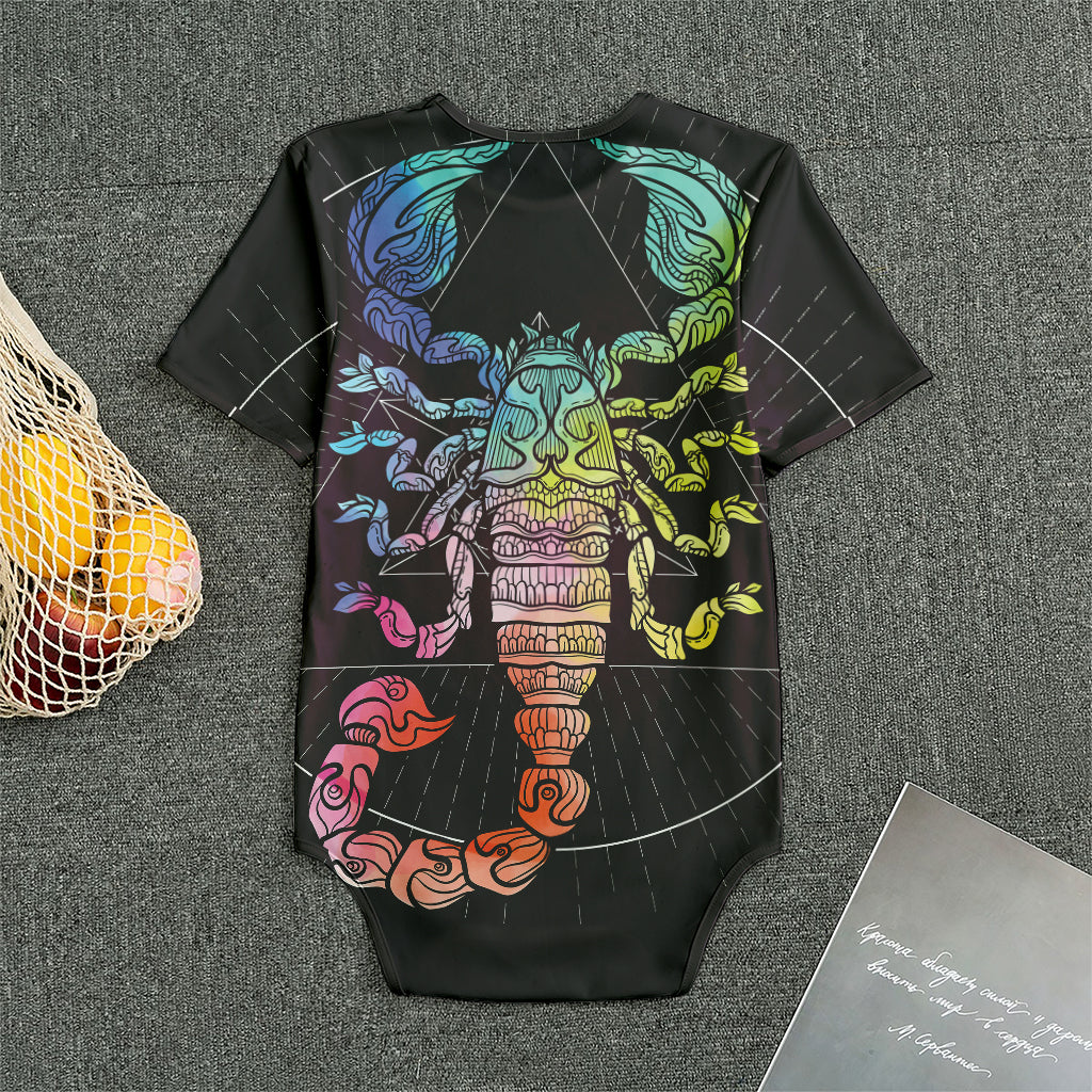 Colorful Scorpio Sign Print Men's Bodysuit