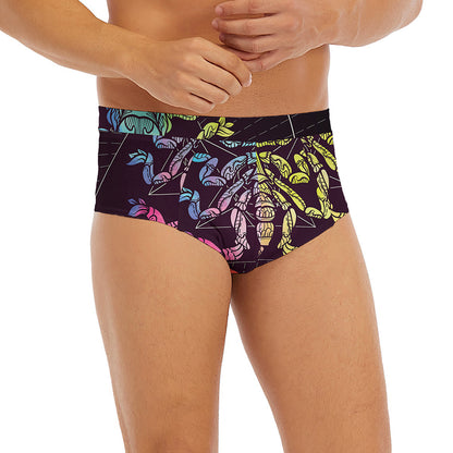 Colorful Scorpio Sign Print Men's Briefs