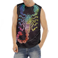 Colorful Scorpio Sign Print Men's Fitness Tank Top
