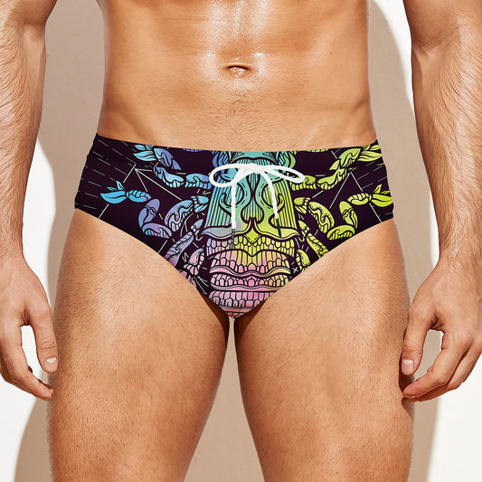 Colorful Scorpio Sign Print Men's Swim Briefs