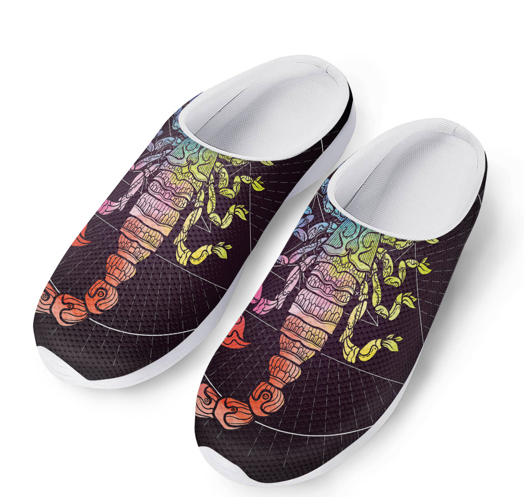 Colorful Scorpio Sign Print Mesh Casual Shoes