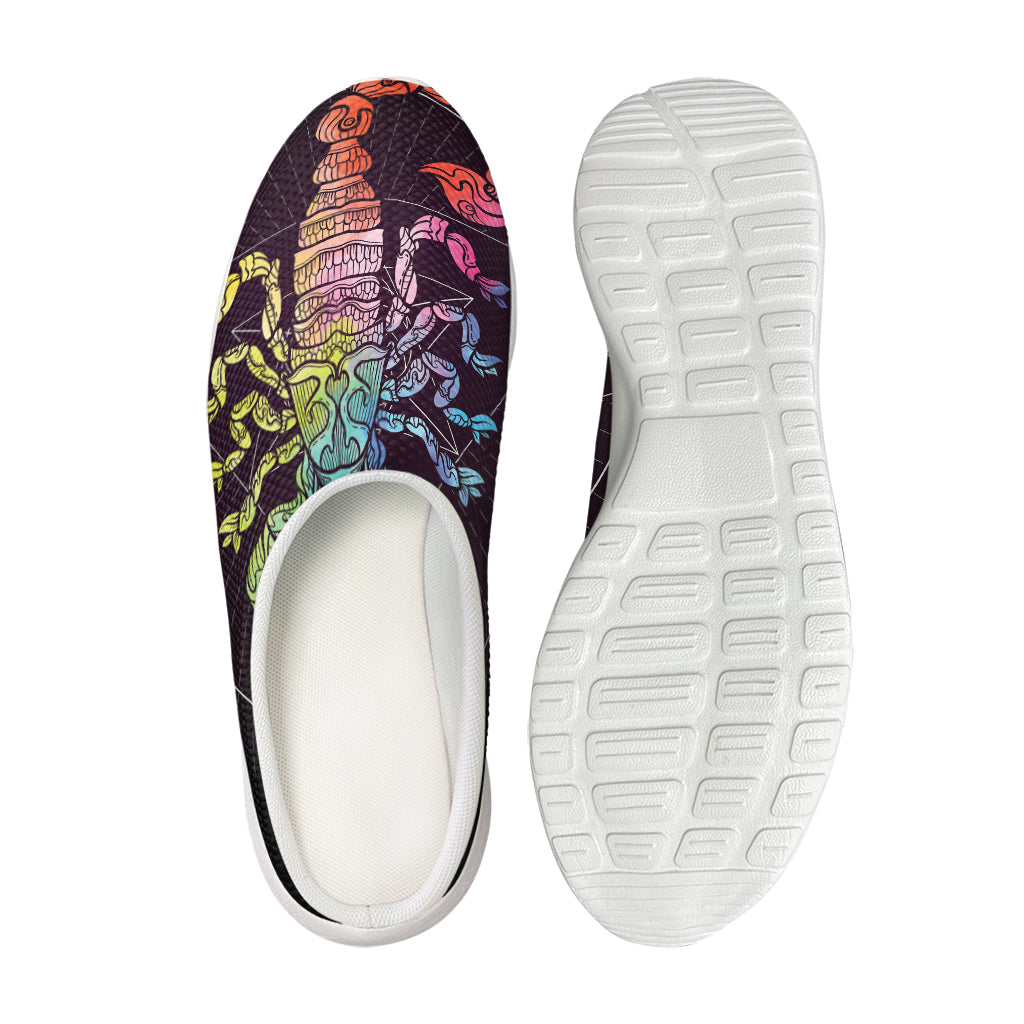 Colorful Scorpio Sign Print Mesh Casual Shoes