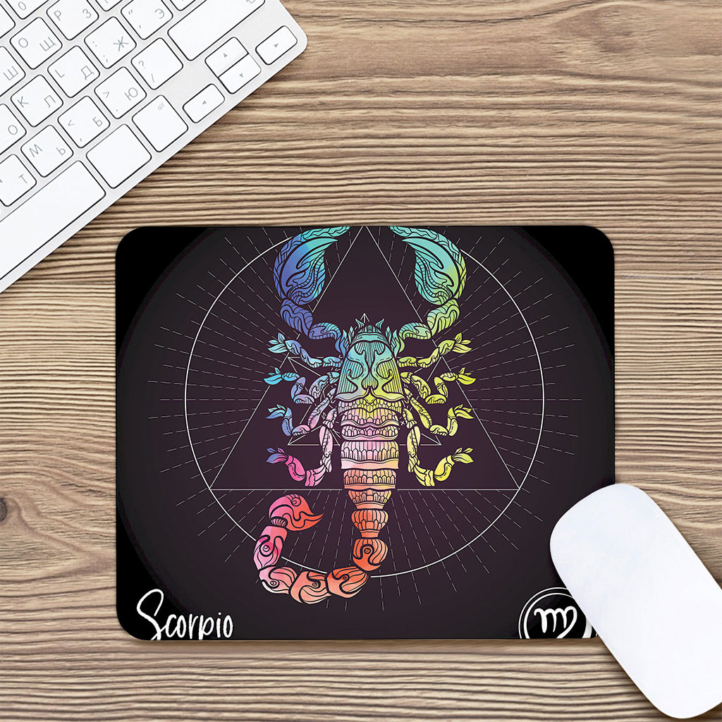 Colorful Scorpio Sign Print Mouse Pad